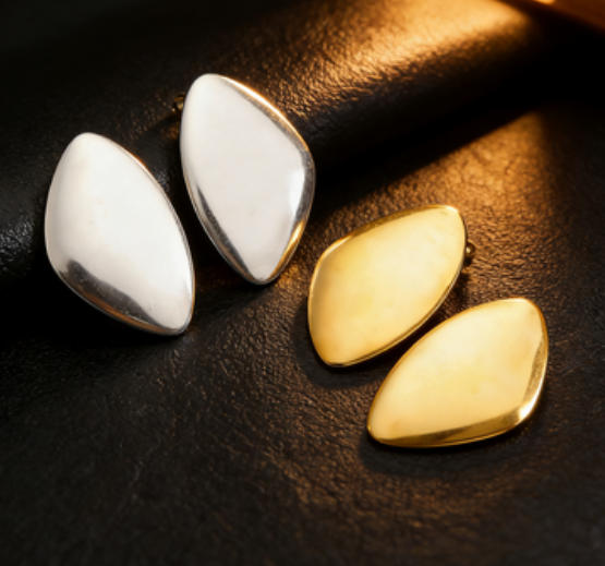 The Sculpted Aura Statement Earrings