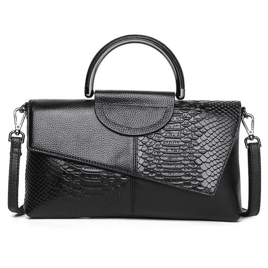 The Noir Luxe Structured Handbag