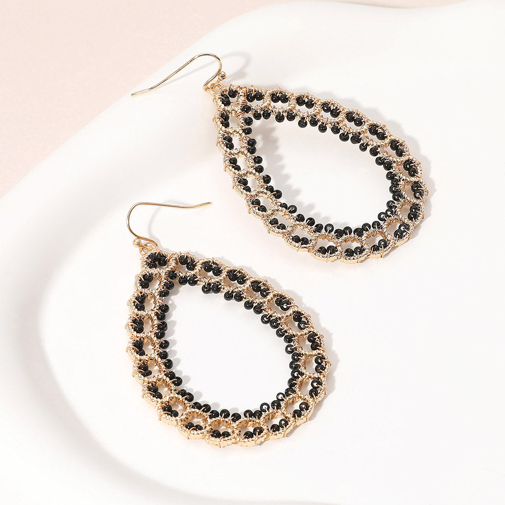 The Midnight Glam Teardrop Earrings