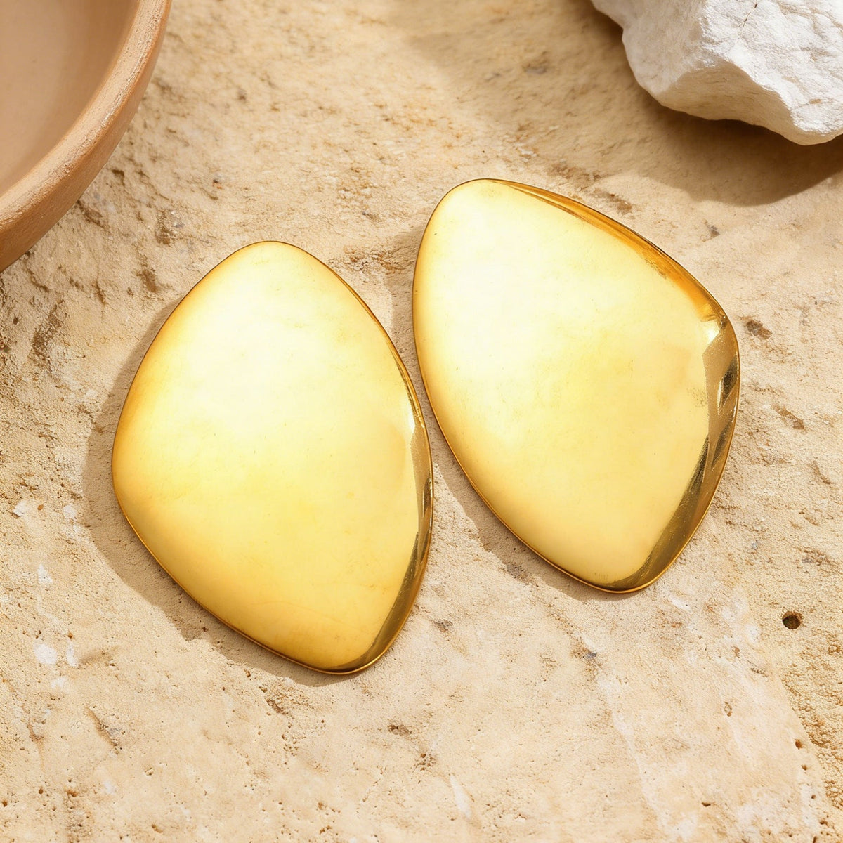 The Sculpted Aura Statement Earrings