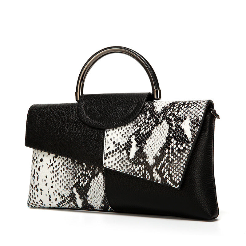 The Noir Luxe Structured Handbag